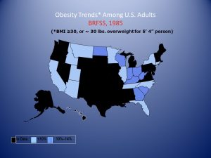 Obesity Trends - Among U.S. Adults -*BRFSS, 1985