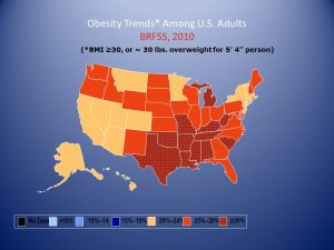 Obesity Trends* Among U.S. AdultsBRFSS, 2010
